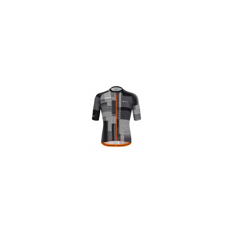 MAGLIA SANTINI CORTA KARMA KINETIC BIANCO NERA