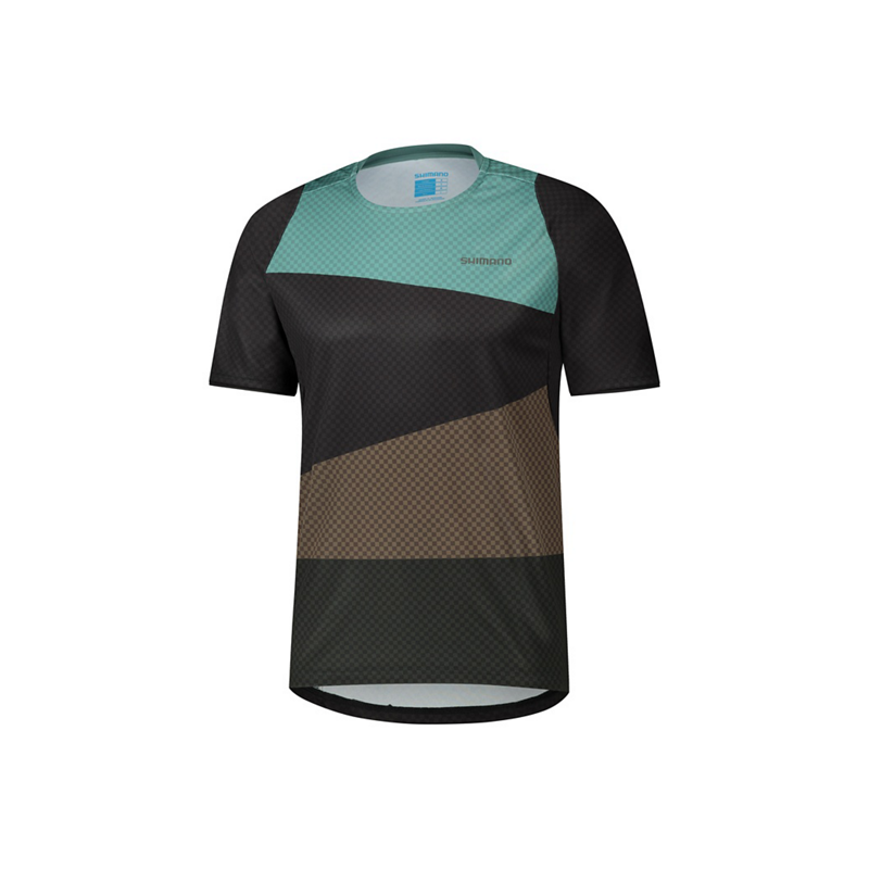 MAGLIA A MANICHE CORTE FUJIMI BLACK/GREEN