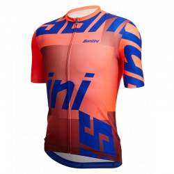 MAGLIA SANTINI KARMA LOGO FLUO ORANGE