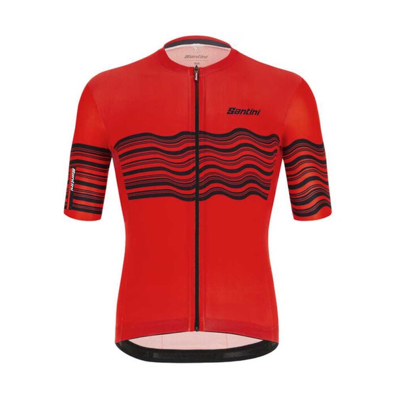 MAGLIA SANTINI CORTA TONO PROFILO RED